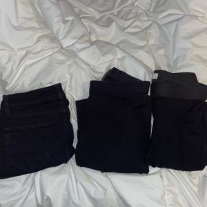 Three pairs of premium pants: Paige, Bailey 44, J Crew